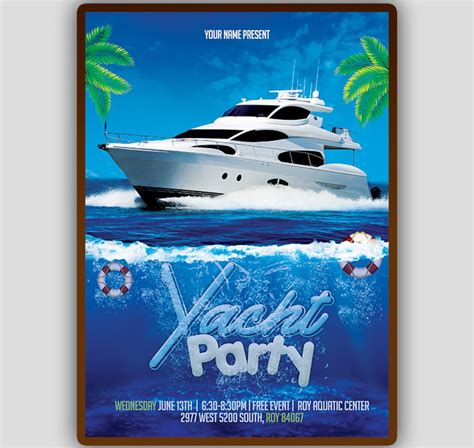 Yacht Party Invitation Templates